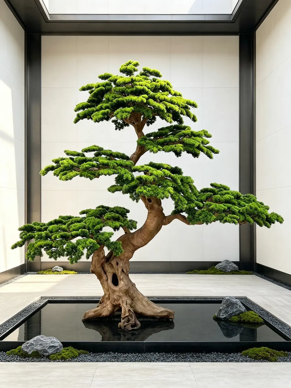 Artificial trees for hotel lobby landscape solutions — view 3