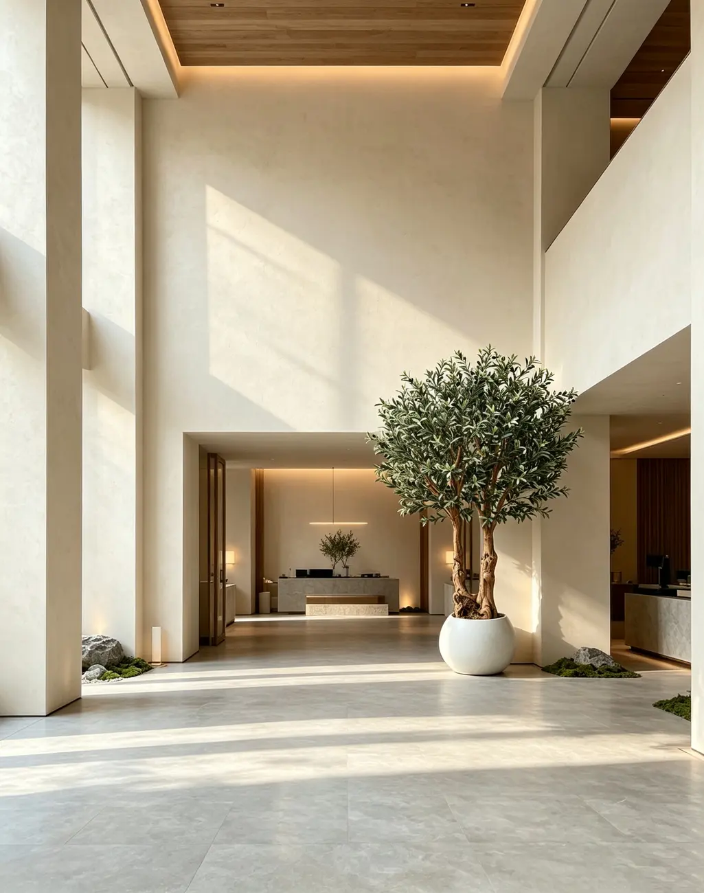 Artificial trees for hotel lobby landscape solutions — view 7