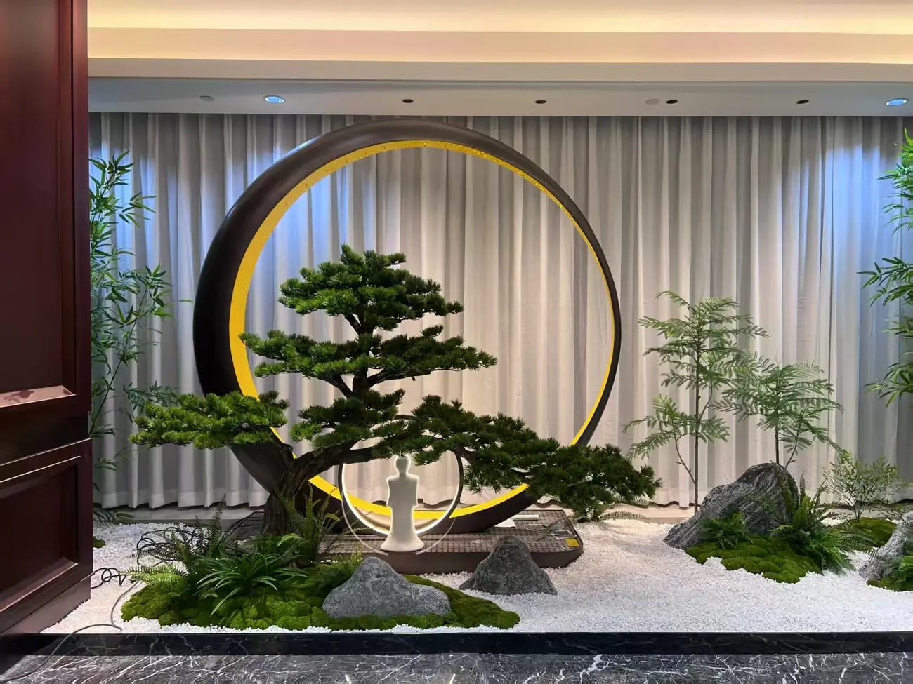 Botanical display in lobby — view 1