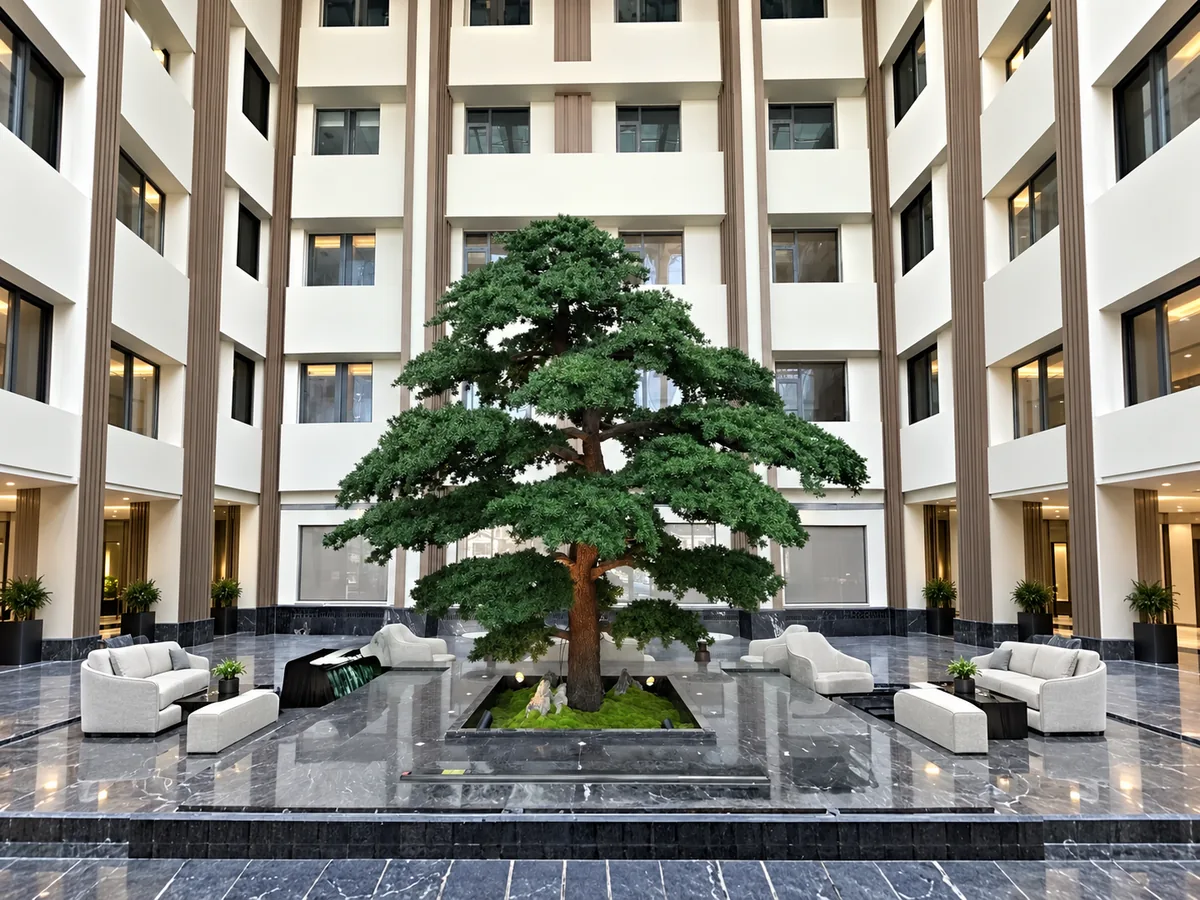 Botanical display in lobby — view 4