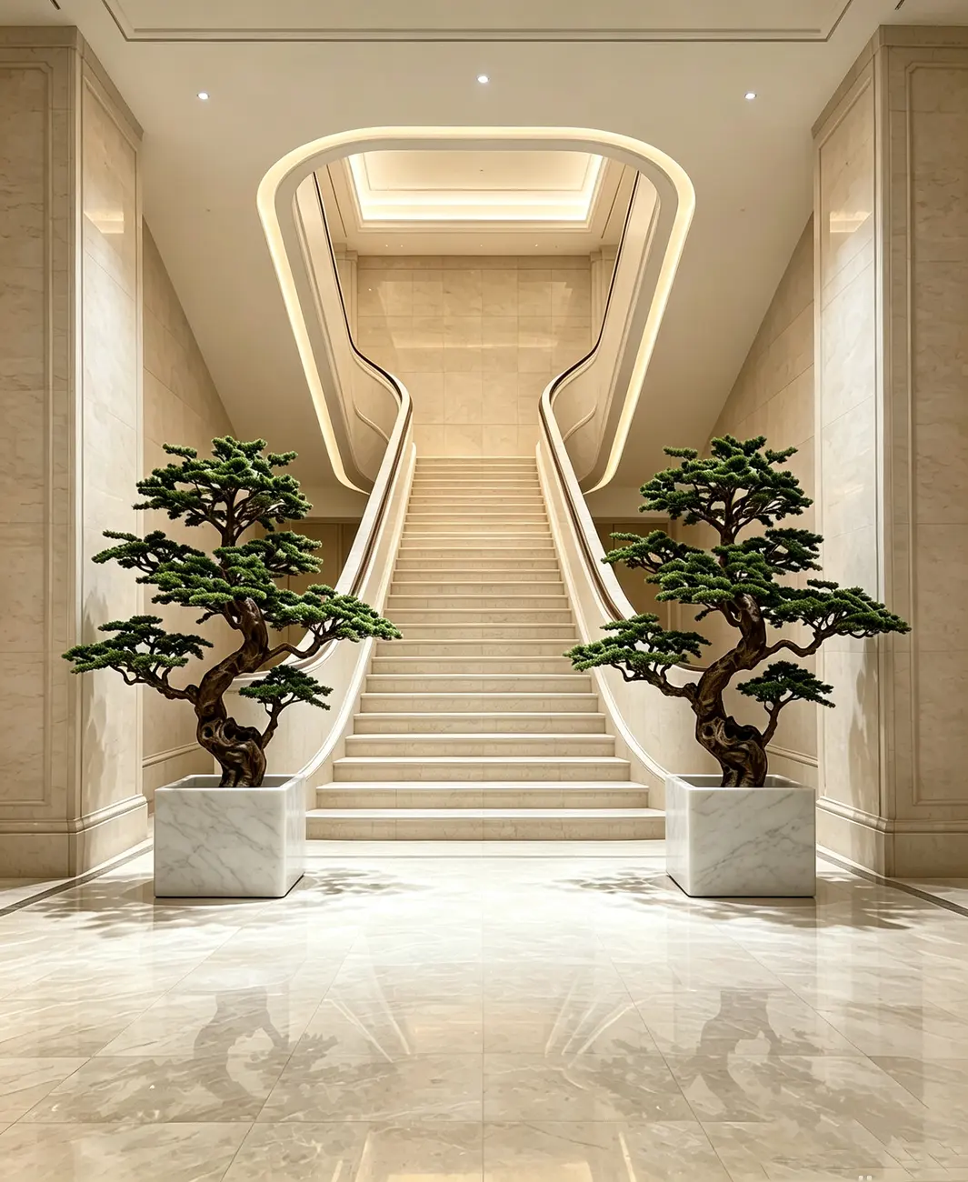Artificial trees for luxury club landscape solutions — view 2