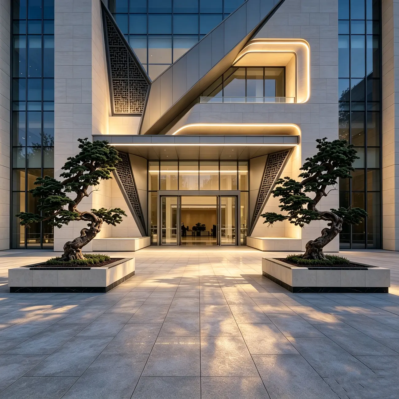 Artificial trees for luxury club landscape solutions — view 4