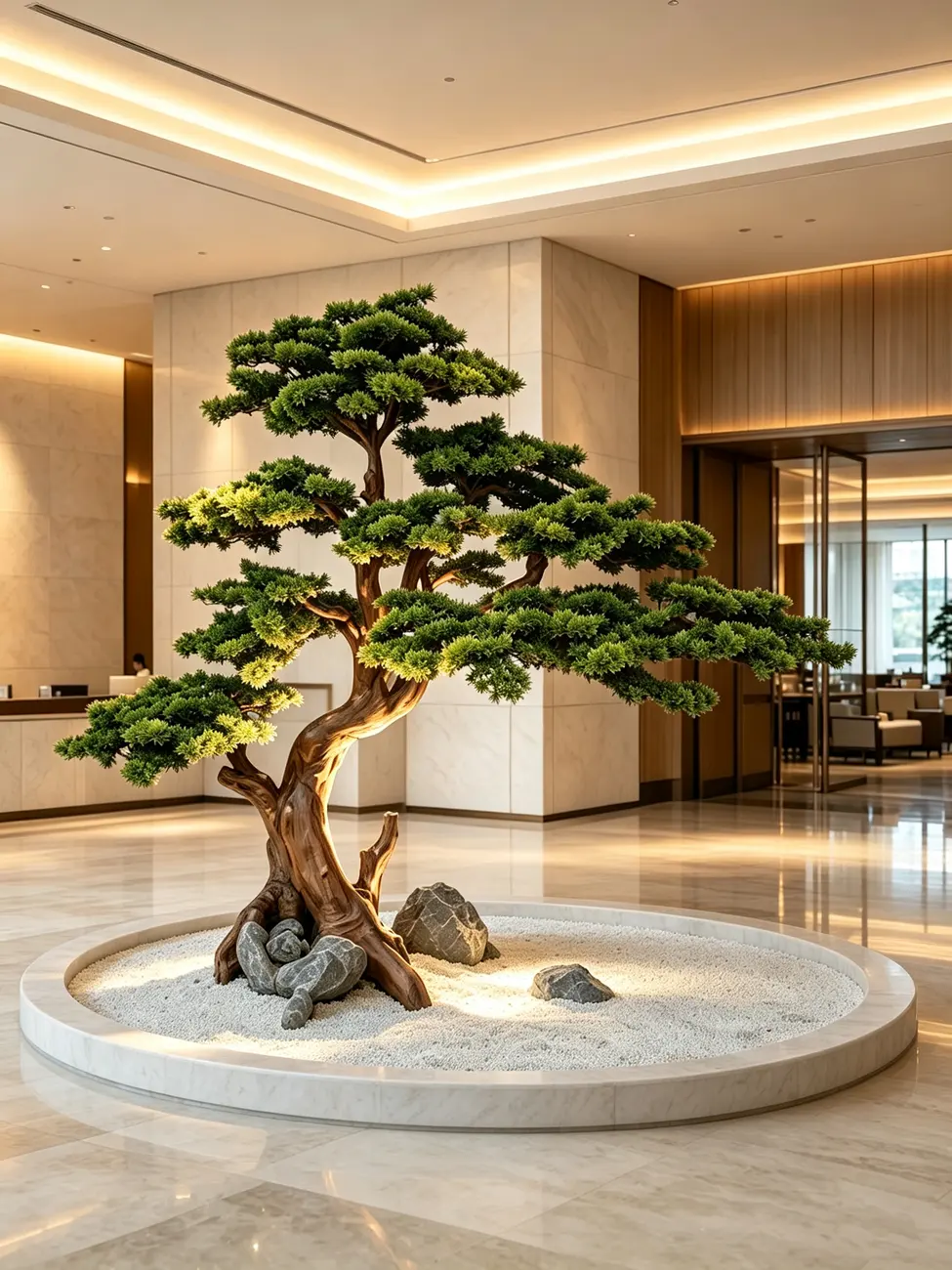 Artificial trees for luxury club landscape solutions — view 6