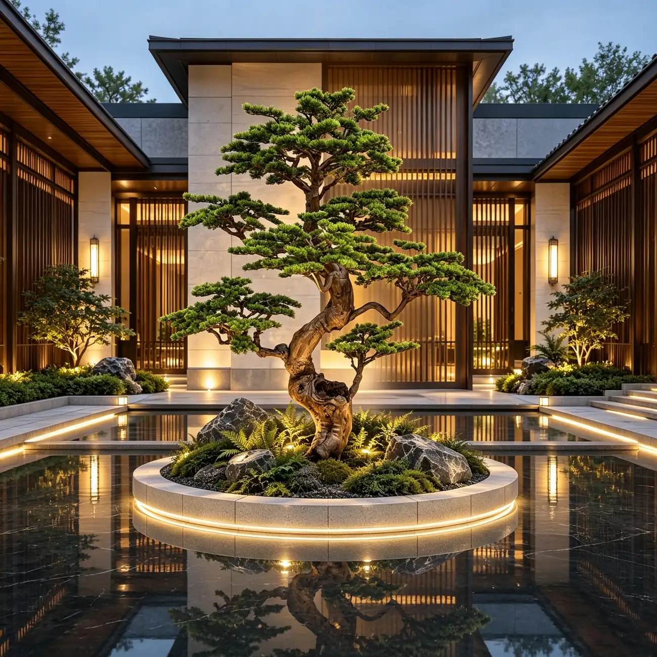 Artificial trees for luxury club landscape solutions — view 10