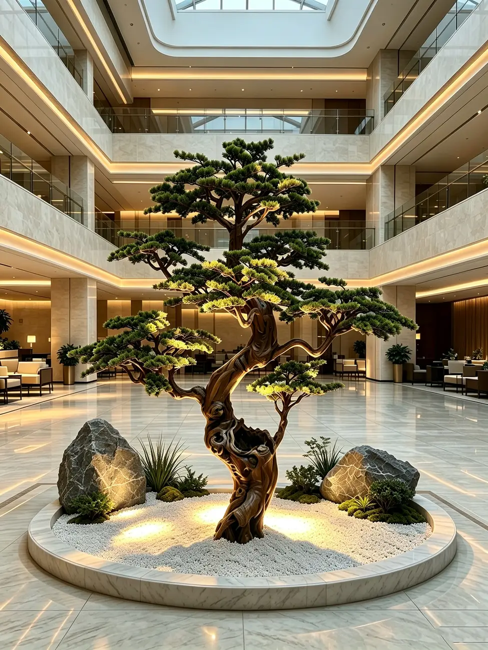 Artificial trees for luxury club landscape solutions — view 12