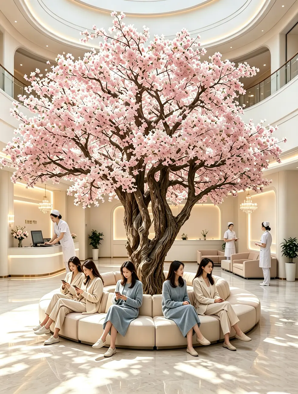 Artificial trees for luxury club landscape solutions — view 15