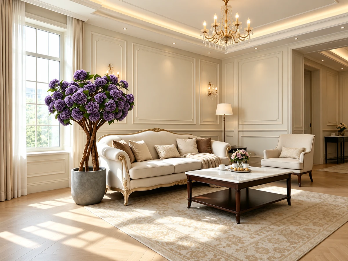 Artificial trees for luxury villa landscape solutions — view 5