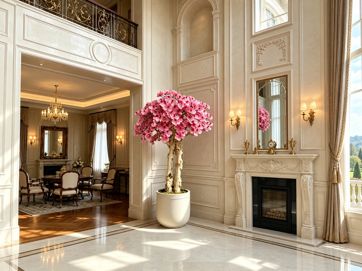 Artificial trees for luxury villa landscape solutions — view 12
