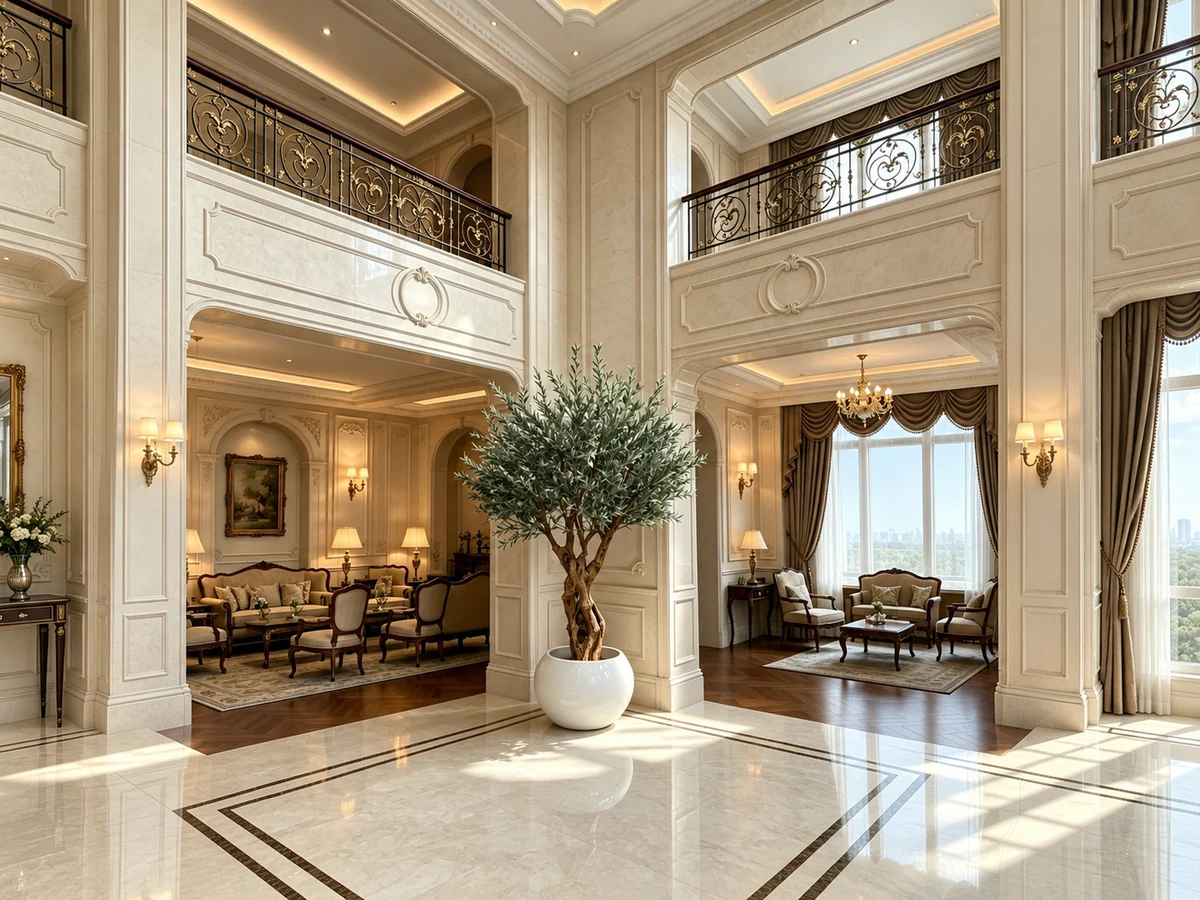Artificial trees for luxury villa landscape solutions — view 14