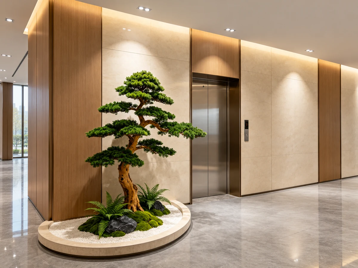 Artificial trees for luxury villa landscape solutions — view 16