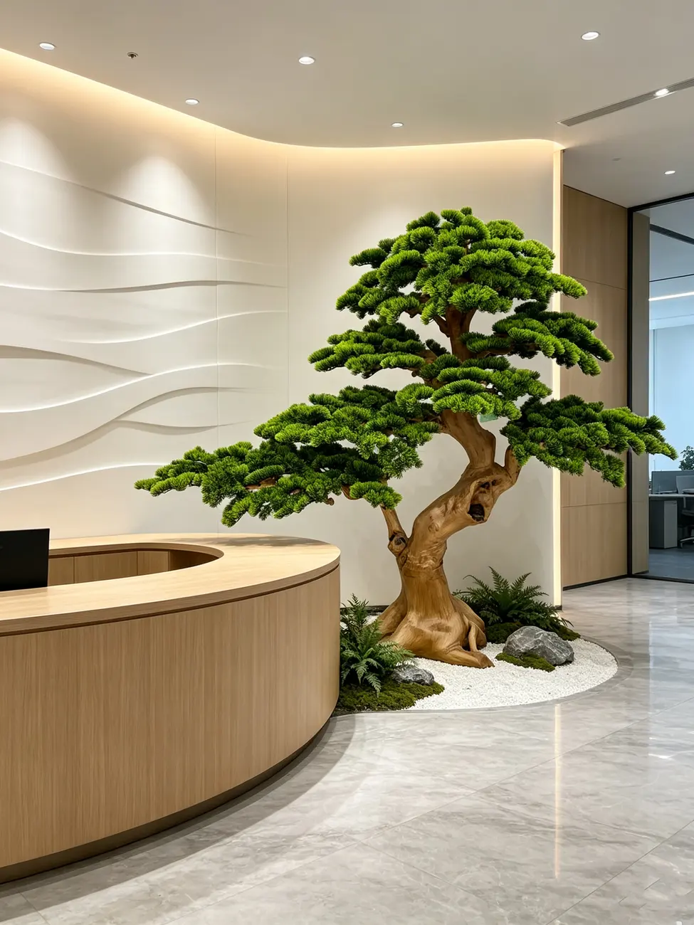 Artificial trees for office greenery solutions — view 2