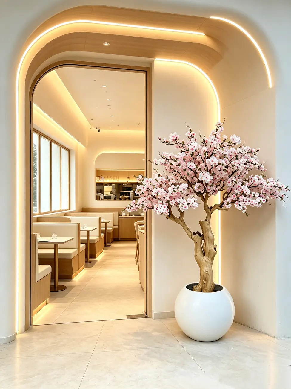 Artificial trees for restaurant greenery solutions — view 3