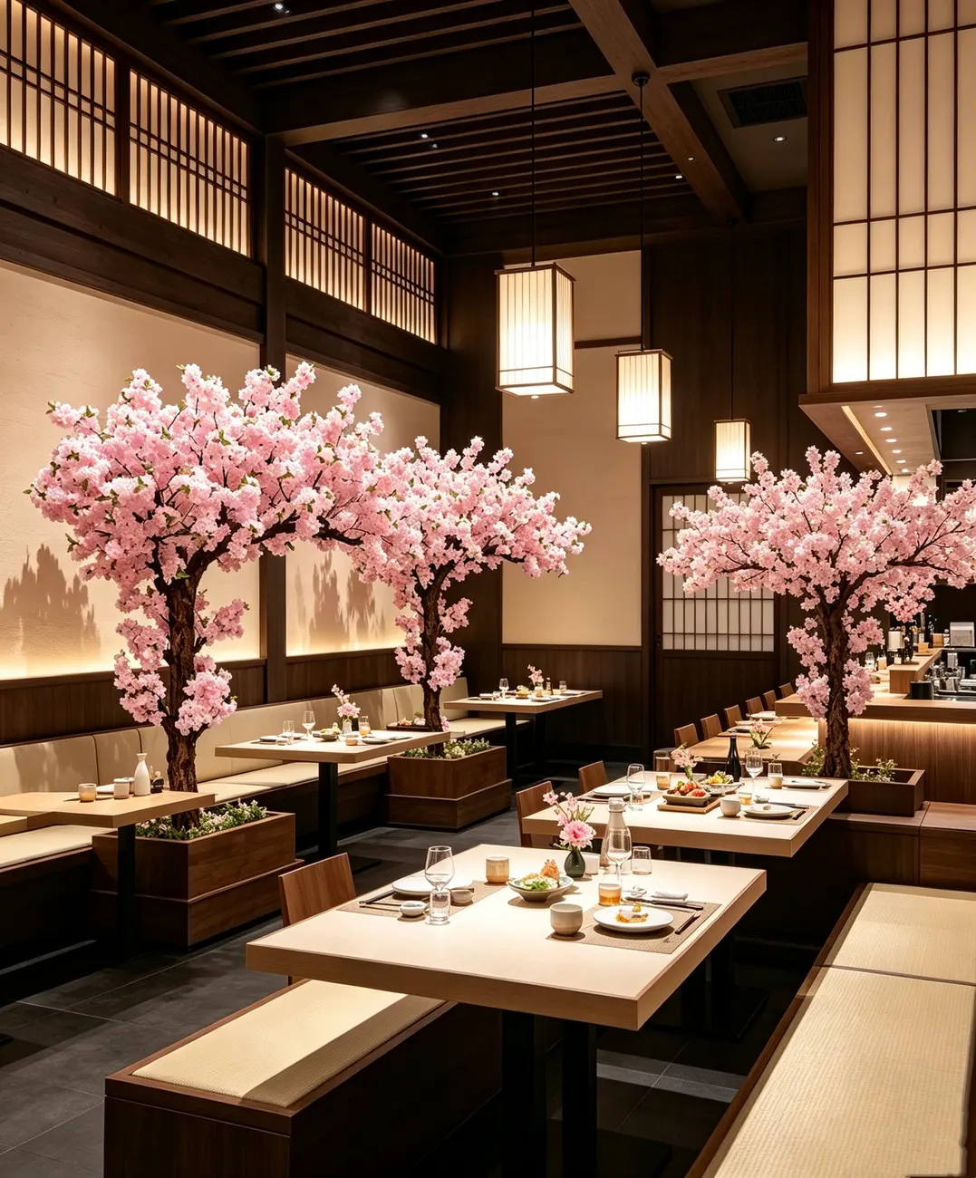 Artificial trees for restaurant greenery solutions — view 4