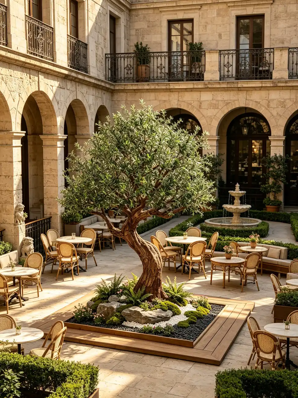 Artificial trees for restaurant greenery solutions — view 7