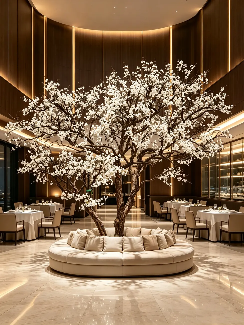 Artificial trees for restaurant greenery solutions — view 9