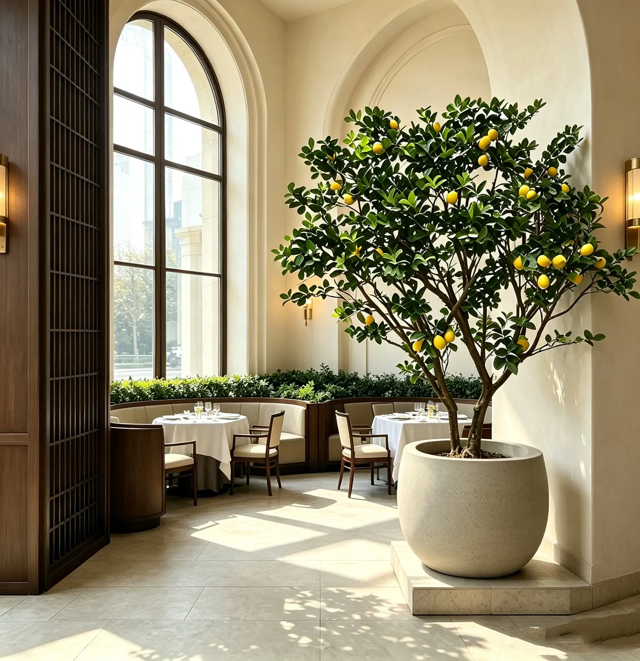 Artificial trees for restaurant greenery solutions — view 11