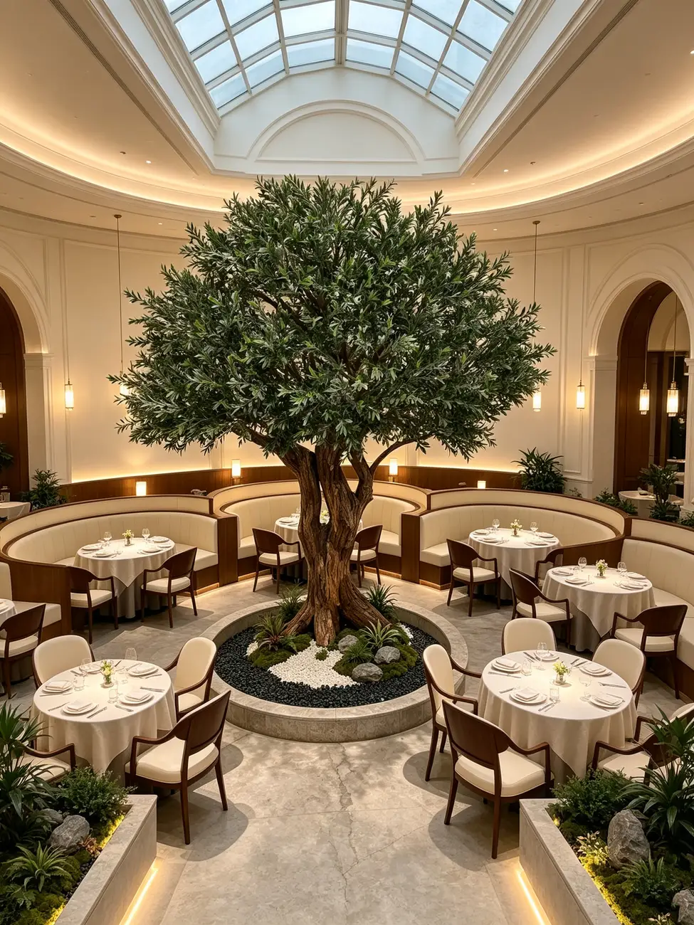 Artificial trees for restaurant greenery solutions — view 12