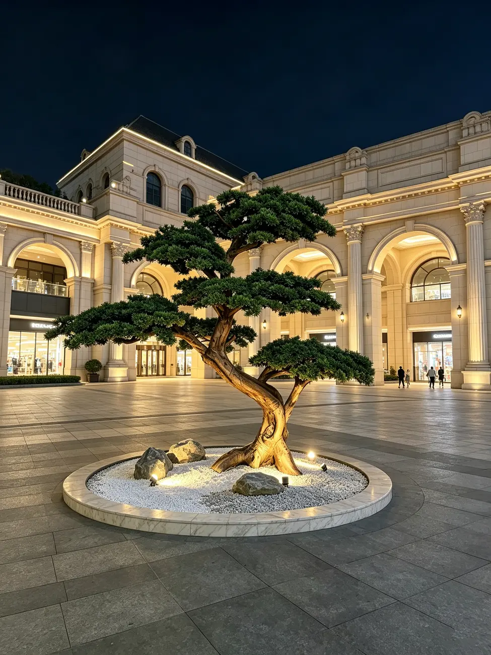 Artificial trees for shopping mall landscape solutions — view 4