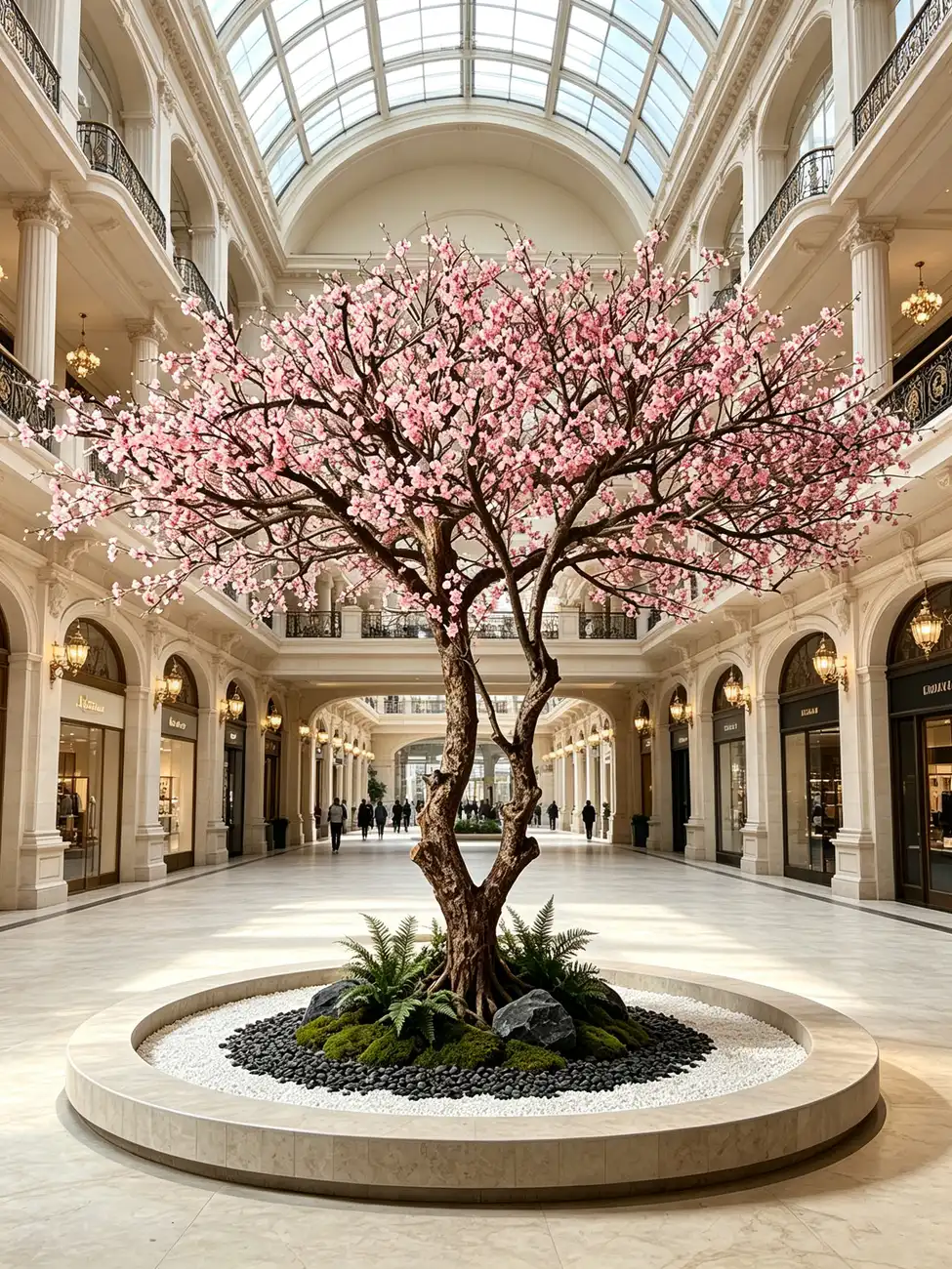 Artificial trees for shopping mall landscape solutions — view 6