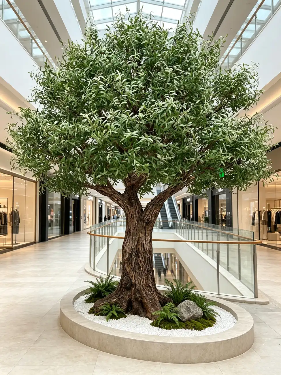 Artificial trees for shopping mall landscape solutions — view 8