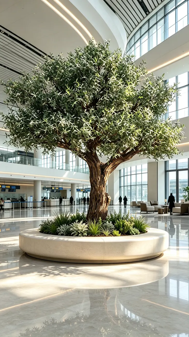 Artificial trees for shopping mall landscape solutions — view 9