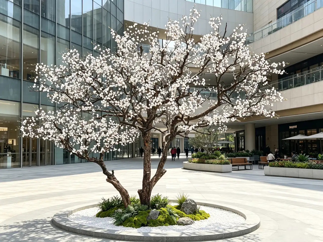 Artificial trees for shopping mall landscape solutions — view 12