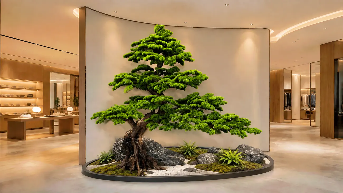 Artificial trees for shopping mall landscape solutions — view 13