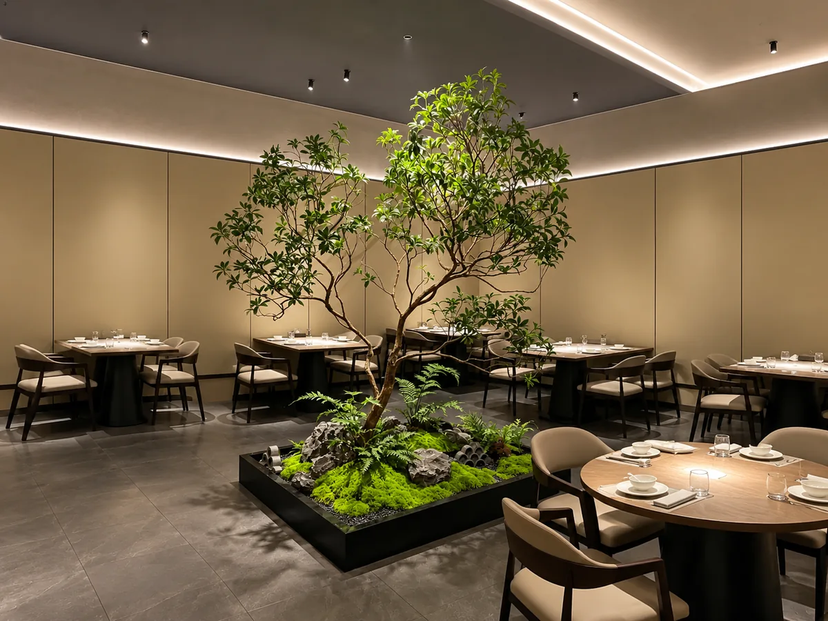 Botanical display in showroom — view 5