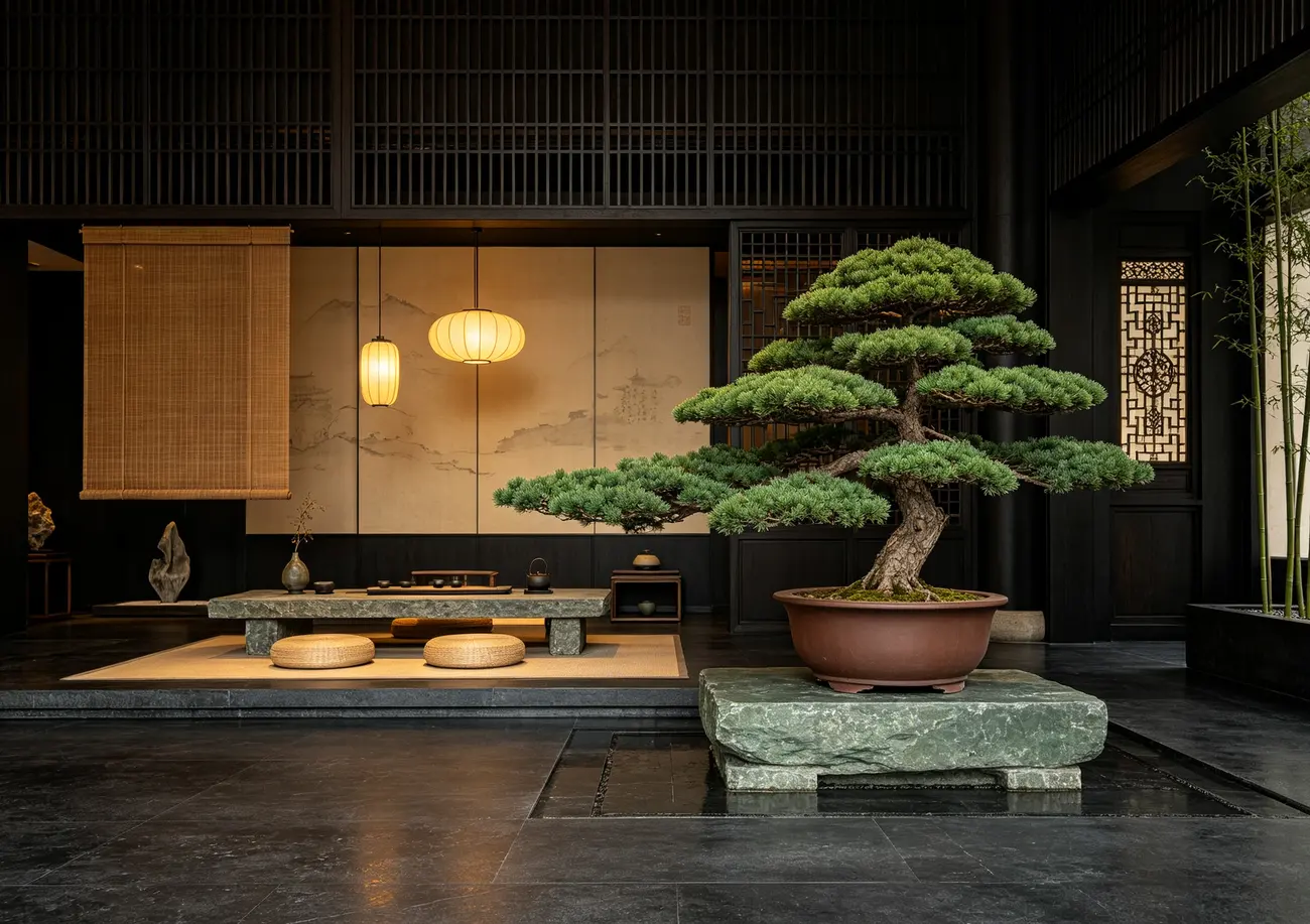 Artificial trees for tea house landscape solutions — view 4
