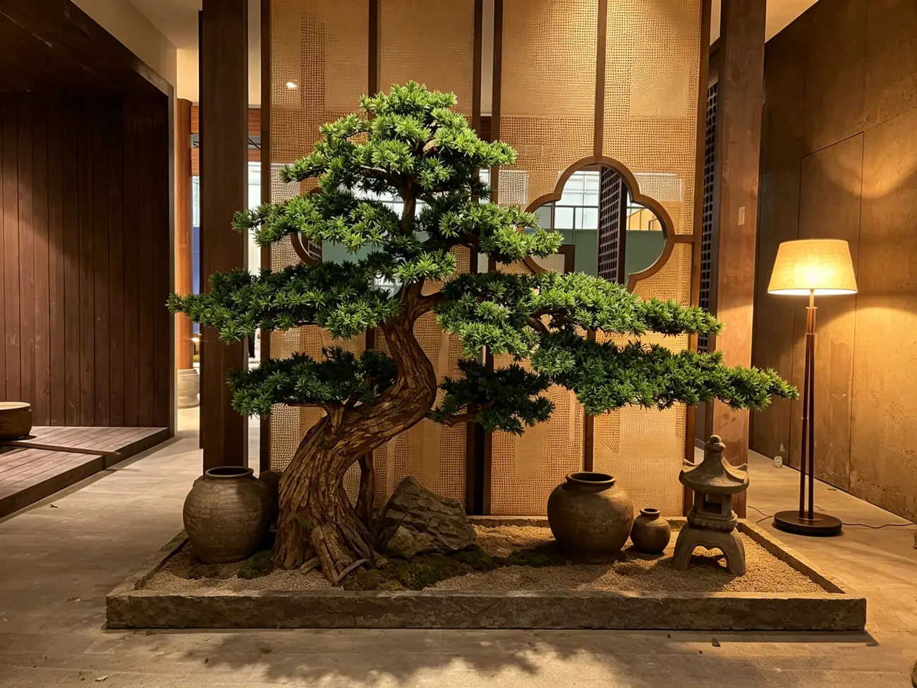 Artificial trees for tea house landscape solutions — view 5