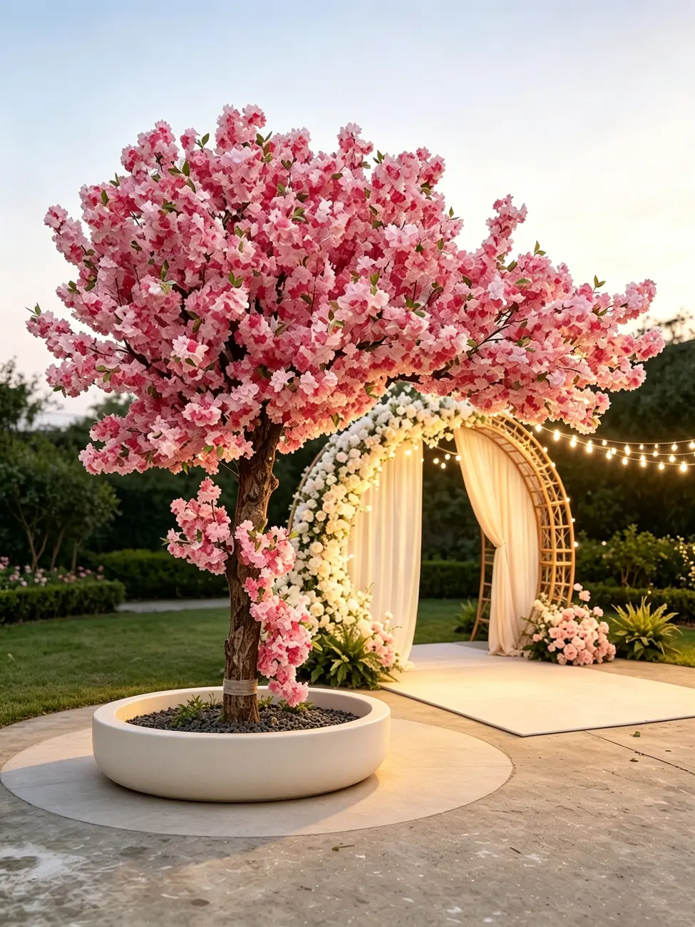 Artificial trees for wedding & event landscape solutions — view 3