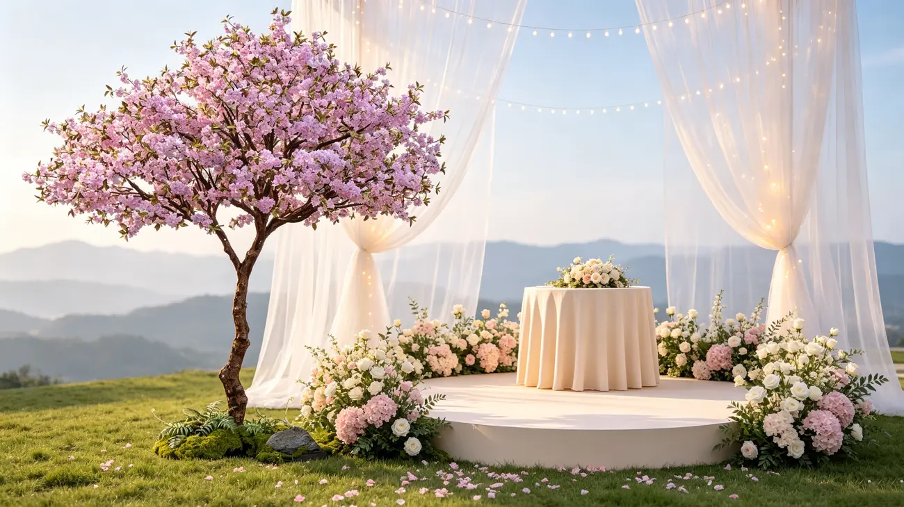 Artificial trees for wedding & event landscape solutions — view 4